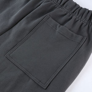 Conjunto de dos piezas de gimnasio de 100% gramos de algodón 530 para hombre, chándal deportivo de invierno con patrón sólido, trajes para correr, sudaderas con capucha y pantalones de chándal - Product Image 6