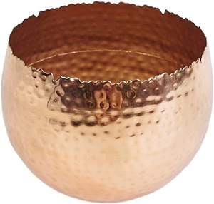 Centro de mesa hecho a mano personalizado, tazón de cocina Simple de cobre y Metal negro, tazón decorativo para mesa de comedor - Product Image 2