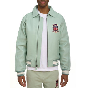 Vestes Avirex grande taille en cuir à la mode d'hiver pour hommes OEM Vestes Avirex en cuir décontractées d'extérieur design vintage personnalisées - Product Image 2