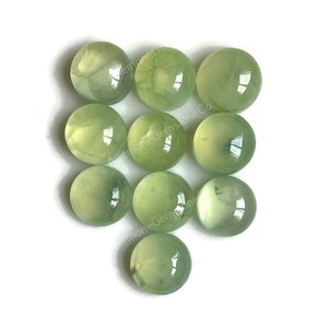 Cabujones redondos de Prehnita Natural 100% de calidad superior, joyería genuina suelta, gemas y piedras a precios al por mayor, OEM a granel - Product Image 4