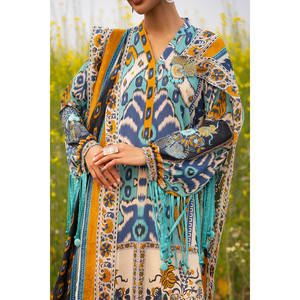 Traje de 3 Piezas para Mujer con Estampado y Mangas Bordadas CL-62237 - Product Image 5