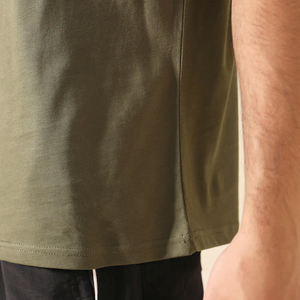 T-shirts pour hommes surdimensionnés lourds 100% coton Logo personnalisé respirant bonne qualité tenue décontracté en gros - Product Image 4