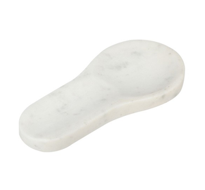 Spatule blanche en marbre faite à la main Louche porte-cuillère Organisateur de cuisine design unique à moindre coût - Product Image 2