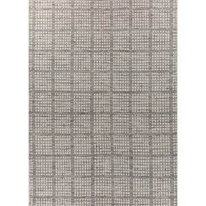 Tapis Adwv-13075 Abrash gris et noir en laine et viscose à tissage plat pour usage domestique - Product Image 1