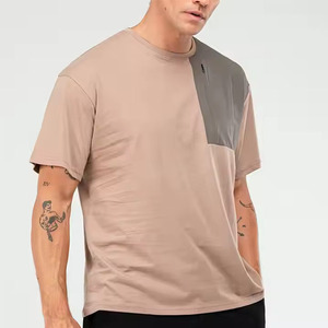 เสื้อวิ่งออกกำลังกายผู้ชายผ้าฝ้ายพร้อมแผงเสื้อกล้ามสำหรับใส่ออกกำลังกายเล่นยิมฟิตเนสโลโก้ได้ตามต้องการ - Product Image 4
