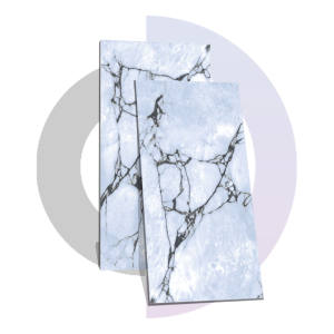 Carreaux de sol en porcelaine moderne 600x1200mm Brique polie bleue fissurée - Product Image 1