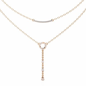 Exquisito colgante de diamante redondo en forma de pera de 0.49 ct E-F VVS-VS, diamante cultivado en laboratorio en oro macizo de 14K, para ocasiones especiales y fiestas. - Product Image 3