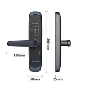 Cerradura Inteligente para Puerta con Huella Dactilar <span class=keywords><strong>Navicat</strong></span> Security, Manija Biométrica con Contraseña, Tuya TTlock, Wifi - Product Image 3