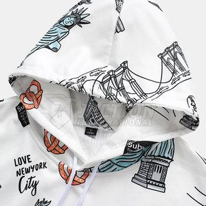 Sweats à capuche à sublimation Basics en tissu de coton Sweats à capuche à sublimation Sweats à capuche décontractés à sublimation - Product Image 3