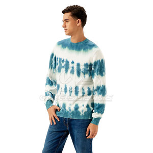 Sudadera con tinte de corbata para hombre, elegante jersey de tono degradado con tela de algodón suave para Otoño y uso diario informal - Product Image 5