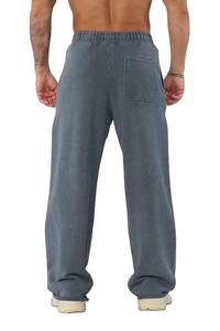 Heavy Cotton <b>Trouser</b> Style Fit Straight Leg Sweat <b>Elastic</b> Waist Light Wash winter Printed Pattern Apparel Clothes <b>Men</b> - Product Image 2