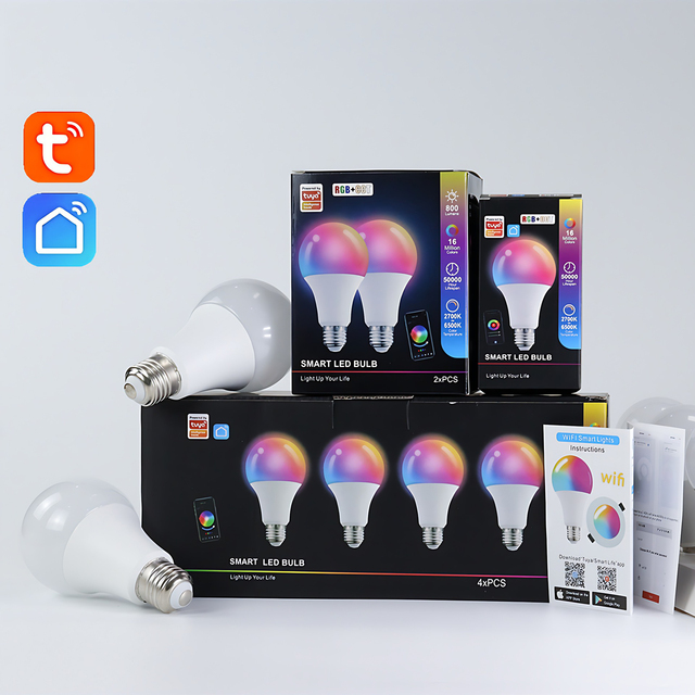 Tuya Wifi /  Smart Bulb E27 RGB Alexa Led Lamp Smart Light Bulbs AC85-265V Smart Lamps for Google Assistant Alexa