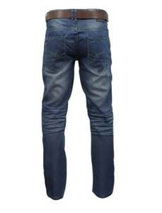 Pantalons en jean coupe droite personnalisés pour hommes, design sur mesure, respirant, pantalons en jean pour hommes - Product Image 3