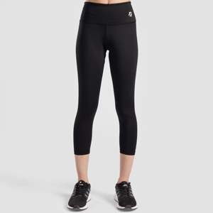 Legging de fitness décontracté taille haute sans coutures, taille XL, noir, en tissu tricoté Spandex respirant, avec logo à la taille moyenne - Product Image 1