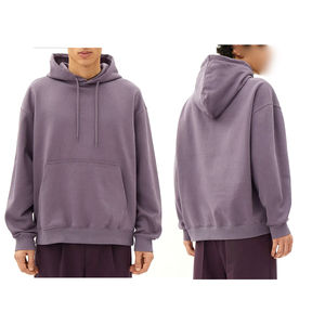 Sweat à capuche personnalisé de luxe sweats à capuche à épaules tombantes pour hommes 100% coton surdimensionné haute qualité sweats à capuche pour hommes lourds - Product Image 4