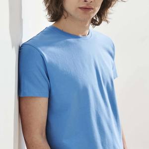 Camiseta de estilo suave para hombre 100% algodón orgánico Casual tamaño hasta 5XL 220 gramos tela de punto diseño en blanco con patrón de letras - Product Image 6