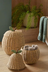 Aesthetic Lovely Accent Ideal Addition to Kid Room Give Living-space Organization a Charming Vibe Seagrass Paper <b>Basket</b> - Product Image 4
