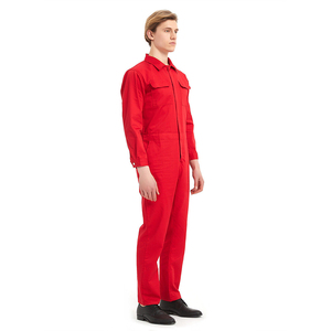 Bande haute visibilité combinaison jetable vêtements de travail en coton à manches longues combinaison d'ingénieur de sécurité réfléchissante uniforme BoilerSuit - Product Image 4