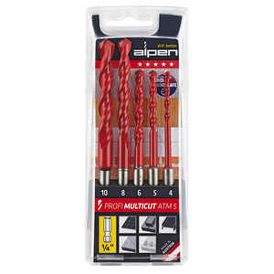 Set di Punte Esagonali Universali Alpen Multiuso - 5 Pezzi - Product Image 1