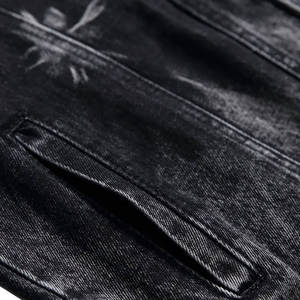 Chaquetas vaqueras lavadas con ácido para mujer, ropa de invierno a la moda para hombre, precio al por mayor - Product Image 5