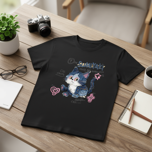T-Shirt Unisex 100% Cotone 210GSM, Vestibilità Oversize Casual, Stampa Serigrafica e DTG, Maglietta Non Compressa - Product Image 3