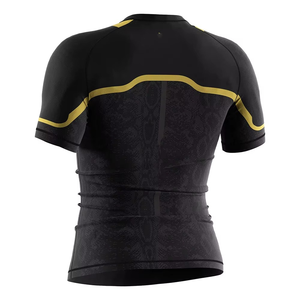 ชุด MMA ชายแบบ 2 ชิ้น พิมพ์ลายดิจิทัล ระบายอากาศได้ดี ผลิตจากโพลีเอสเตอร์ 100% กางเกงขาสั้น BJJ ผ้าถัก เสื้อรัดกล้ามเนื้อสำหรับมวยปล้ำ ชุดศิลปะการต่อสู้ - Product Image 4