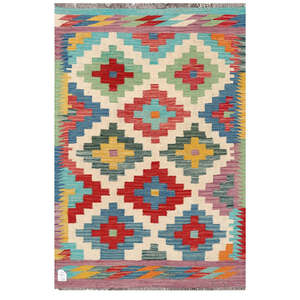 Alfombras Imaco, Alfombra Kilim Maimana de Afganistán, 149 x 98 cm, Alfombras y Juegos de Alfombras - Product Image 1