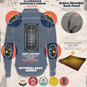 Camisa de Franela Protectora de Invierno para Motocicleta, Talla Grande, con Forro Reforzado para Conducir en Carretera, Transpirable y Cómoda - Product Image 2