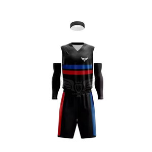 Kit de baloncesto sin mangas de último estilo con diseño transpirable Juego de kit de baloncesto de nuevo diseño - Product Image 4