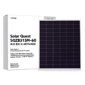 แผงโซลาร์เซลล์ Solar Quest SQZB315M-60 แบบ N-Type Half Cell Monocrystalline PERC สำหรับติดตั้งบนหลังคา - Product Image 2