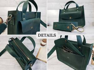 Nouveau sac à main haut de gamme en cuir véritable tissé à la main pour femmes, une épaule à la mode et simple boîte sac de maquillage LCBB-0079 - Product Image 2