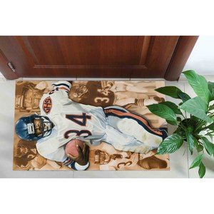 Alfombra Estampada de Walter Payton en Color Marrón - Fácil de Limpiar, Diseño Personalizado, Alfombra Suave No Tejida - Product Image 5