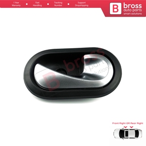 Manija de puerta interior BDP602 color cromo 8200735218 derecha para Dokker, Lodgy, Duster, Sandero, Logan - Product Image 2