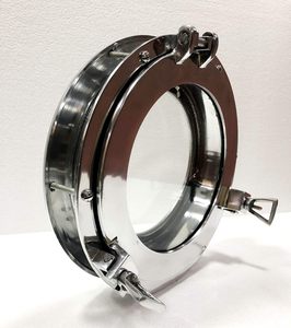 Miroir de hublot de navire maritime nautique Miroirs de hublot d'appel rustique authentiques et fenêtres Décoration murale maritime Miroir d'avion - Product Image 6