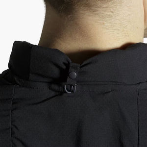 Cortavientos negro transpirable personalizado resistente al agua bolsillos con cremallera ropa urbana esencial fabricante - Product Image 6