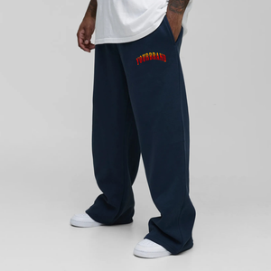 Pantalon de survêtement pour hommes, 2025 coton, lavé, poids lourd, vêtements décontractés, respirant, surdimensionné, nouvel arrivage, 100% - Product Image 1