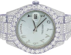 Moda VVS Moissanite Diamond árabe Dial automático Iced Out reloj de pulsera Hip Hop Bling moda de lujo de hombres mayorista - Product Image 2