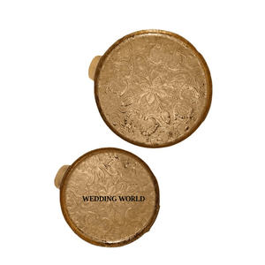 Bandeja de chocolate cuadrada de metal con acabado dorado, plato de chocolate de diseñador hecho a mano, tamaño personalizado, nueva bandeja de chocolate de diseñador - Product Image 2