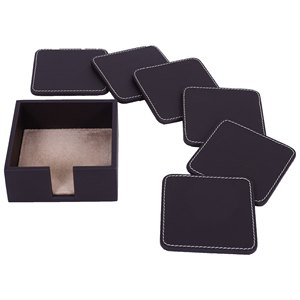 Sous-verres de qualité différente Sous-verres en cuir gaufré à motif meilleur Design tendance à la mode Accessoires de cuisine et de table - Product Image 3