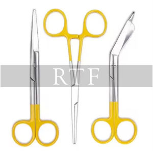 Tijeras de operación quirúrgica Tijeras de vendaje con mangos impresos coloridos de RAW TO FINE - Product Image 4