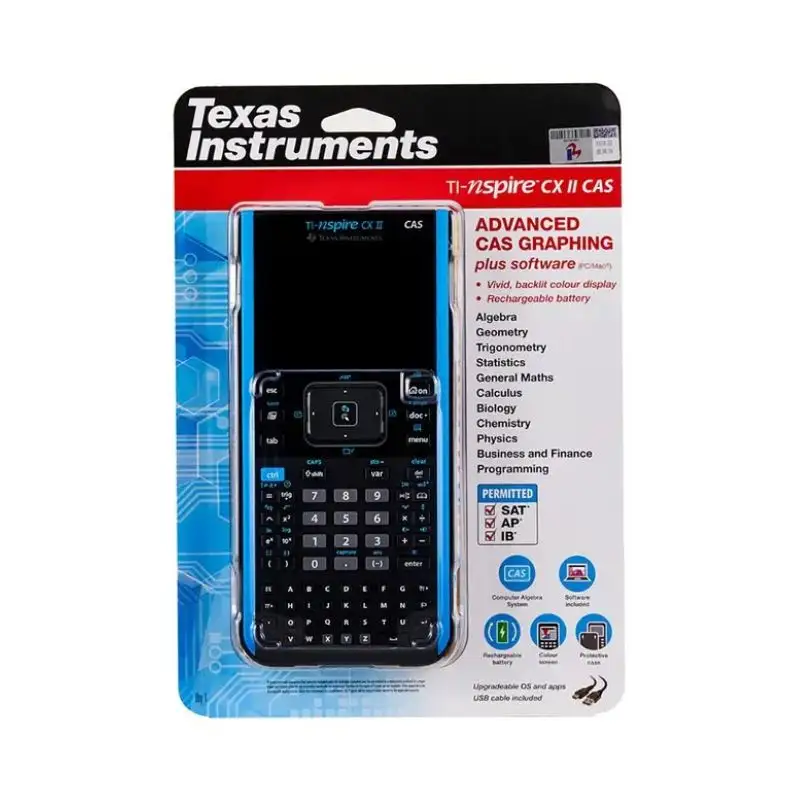 Calculatrices Authentique Texas Instruments TI-Nspire CX II CAS Calculatrice de graphiques couleur
