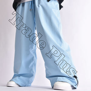 Pantalones de esquí holgados totalmente personalizados para hombre, pantalones de Snowboard transpirables impermeables con parte inferior Cinch ajustable - Product Image 1