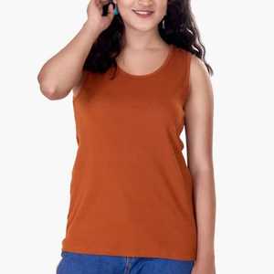 Meilleures ventes Débardeurs courts en tricot pour femmes Motif rayé respirant et durable avec décoration brodée - Product Image 1