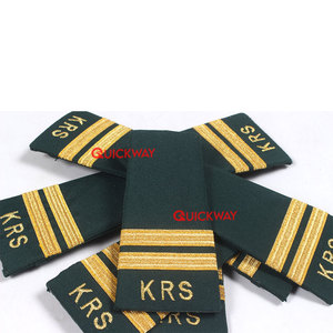 Custom Gold <b>Black</b> Ceremonial Epaulettes High Quality Comfortable Uniform Shoulder Board Available in Bulk Quantity for Sale - Product Image 1