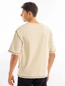 เสื้อยืดผู้ชายขายดีที่สุดเสื้อ100% ผ้าฝ้ายทรงหลวมเสื้อโลโก้ตามสั่งเสื้อยืดแฟชั่นฤดูร้อนของผู้ชายในปากีสถาน - Product Image 4