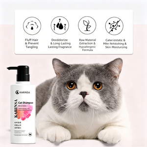Gel Doccia per Gatti con Acido Minoico ODM OEM, Shampoo per Animali Domestici, Liquido Speciale per il Bagno <span class=keywords><strong>di</strong></span> Tutti i Gatti - Product Image 3