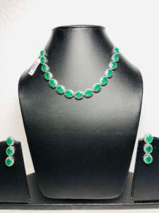 สร้อยคอและต่างหูเงินสเตอร์ลิง 925 ประดับด้วยอัญมณีออนิกซ์ธรรมชาติ ดีไซน์ที่ไม่ซ้ำใครและสวยงามมาก เหมาะสำหรับทุกโอกาส - Product Image 5