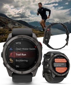 Meilleure nouvelle montre connectée GPS Fenix 8 43 mm, AMOLED, pour activités de plein air et fitness - Product Image 2