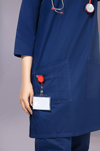 Conjuntos de Uniformes Médicos Unisex de Verano de Secado Rápido, Pantalones Jogger de Manga Corta, Uniformes Médicos de Poliéster y Elastano - Product Image 2