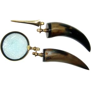 2025 nuevo diseño de buena calidad artesanía india antiguo bronce Metal diseño Vintage ojo lupa producto al por mayor - Product Image 1